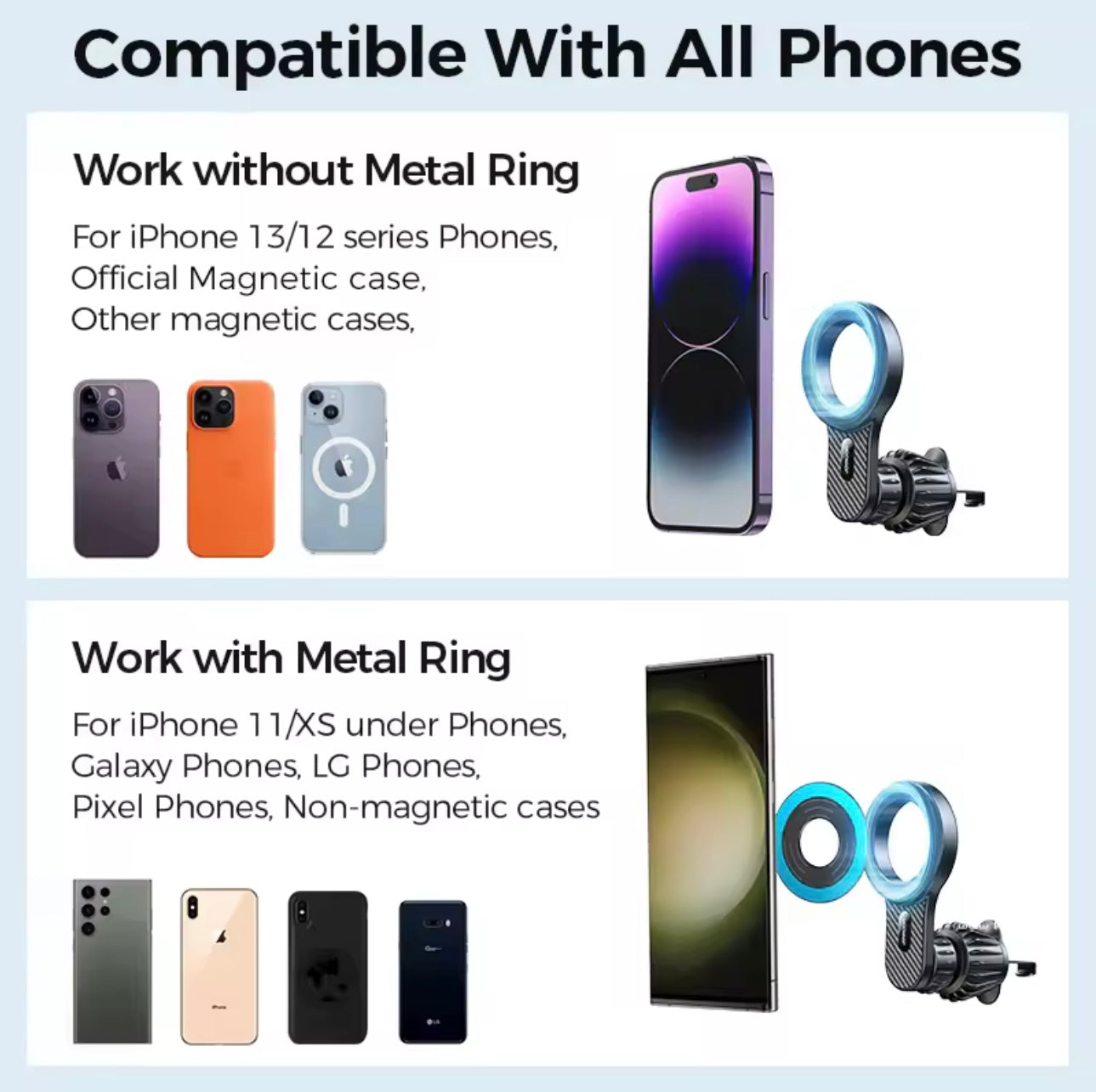 SnapDrive™ Magnetic Vent Mount Universal Phone Holder